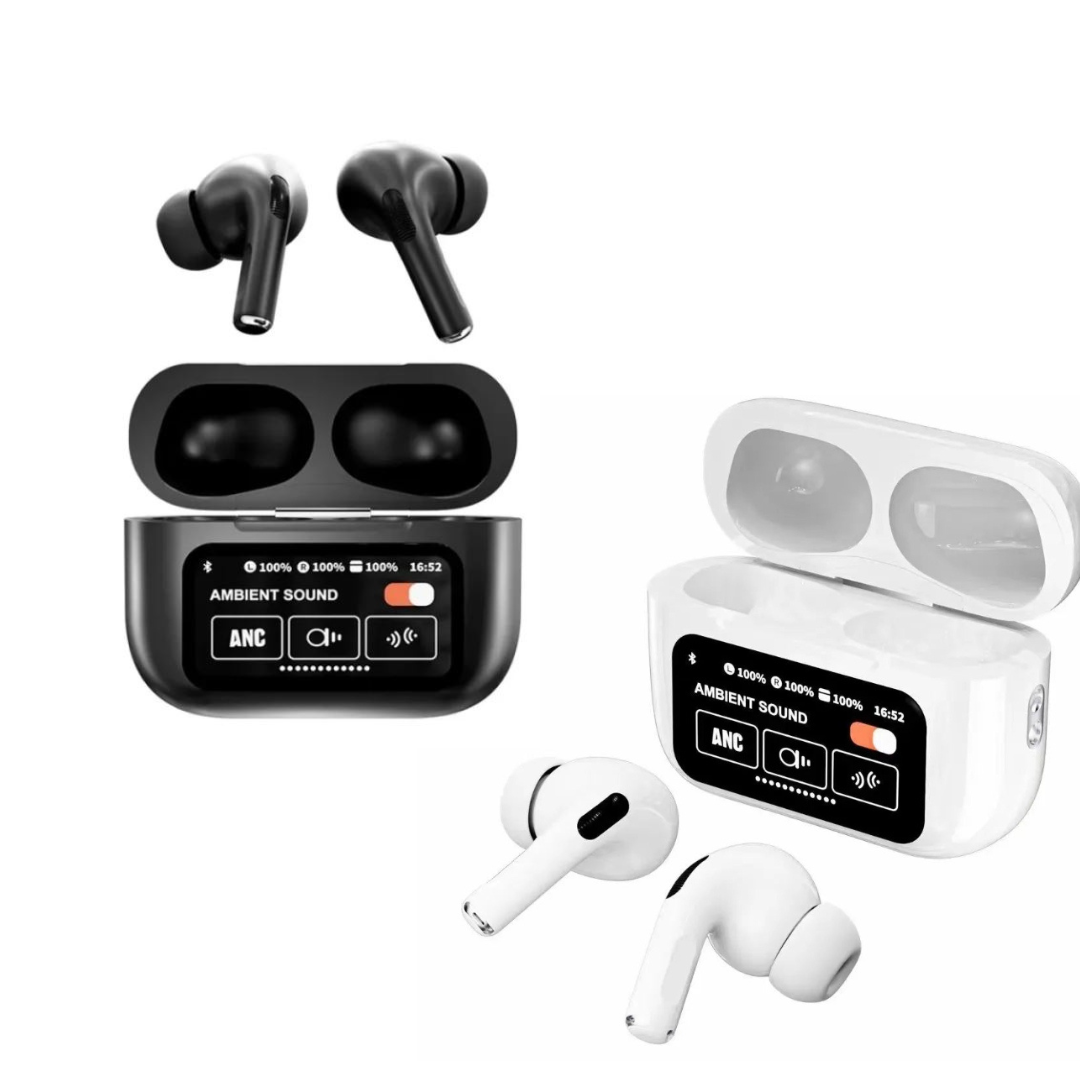A9 Pro AirPods Pro – Wireless LCD Screen Earbuds -Black
