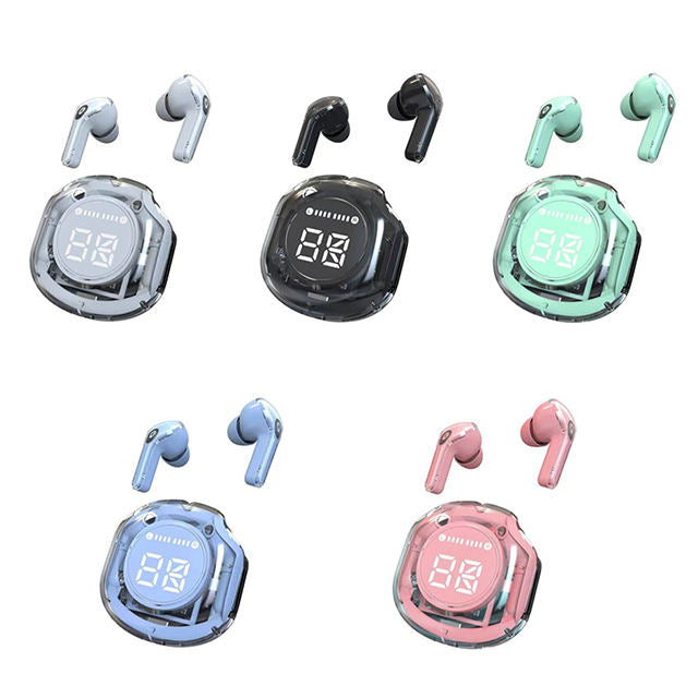 Air 39 Earbuds wireless Transparent airpods Air39 Bluetooth Gaming EARBUDS LED Display Super Bass HD sound Quality Trendy earphone Latest Technology Water Proof HD Calling TWS Technology Sports Headphone